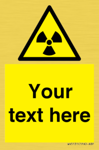 Custom Radioactive Material Sign